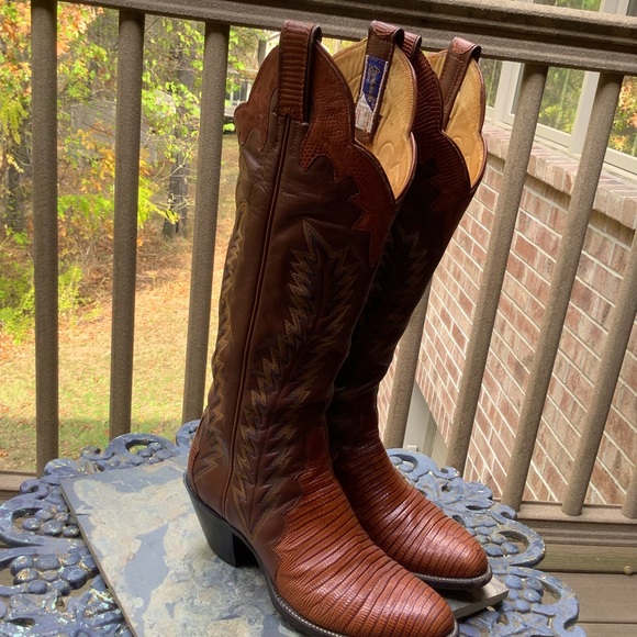 Vintage Panhandle Slim Brown Western Boots Women’s Size 6 Narrow - Picture 7 of 15